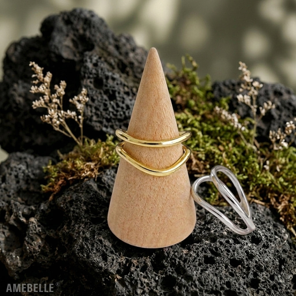 Amebelle® - 簡約雙層戒指