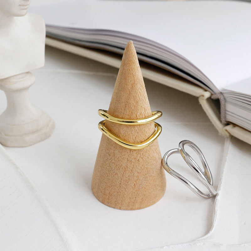 Amebelle® - Minimalist Double Tiered Ring