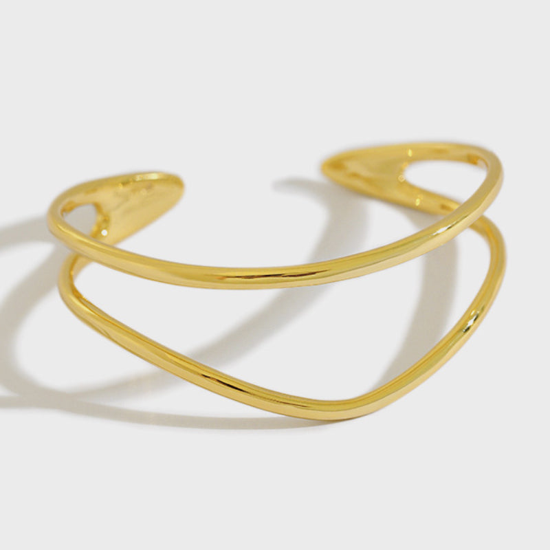 Amebelle® - Minimalist Double Tiered Bangle