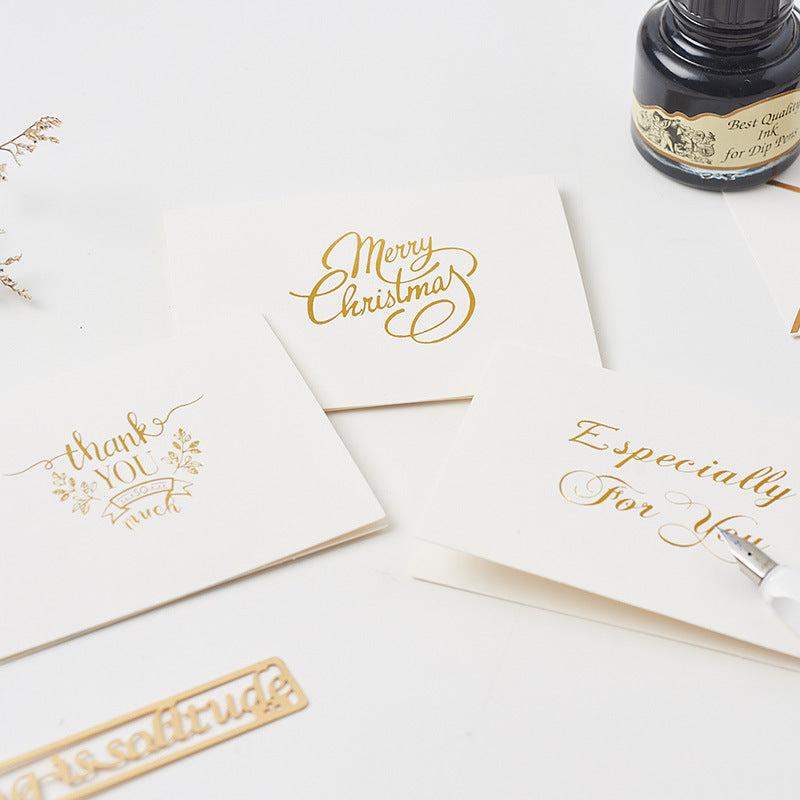 Minimalist Greeting Cards (Hand-stamped)