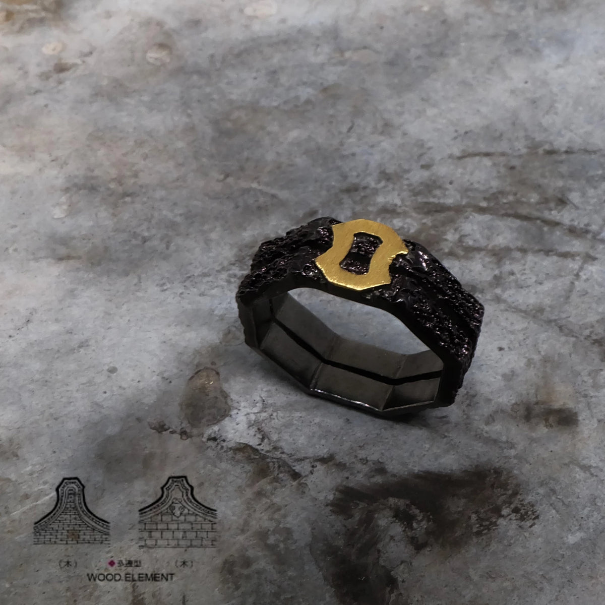 Life Elements - Wood 木 Element Basic Ring