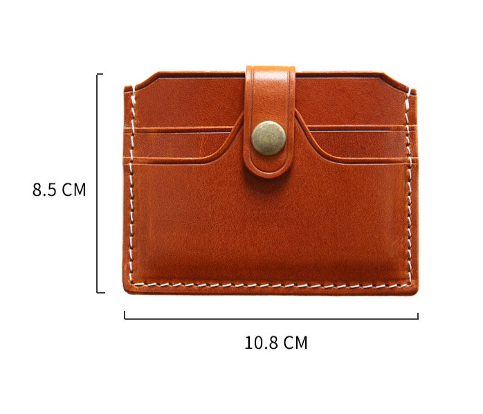 Straits Supply™ - Card Case Wallet w/Snap Closure