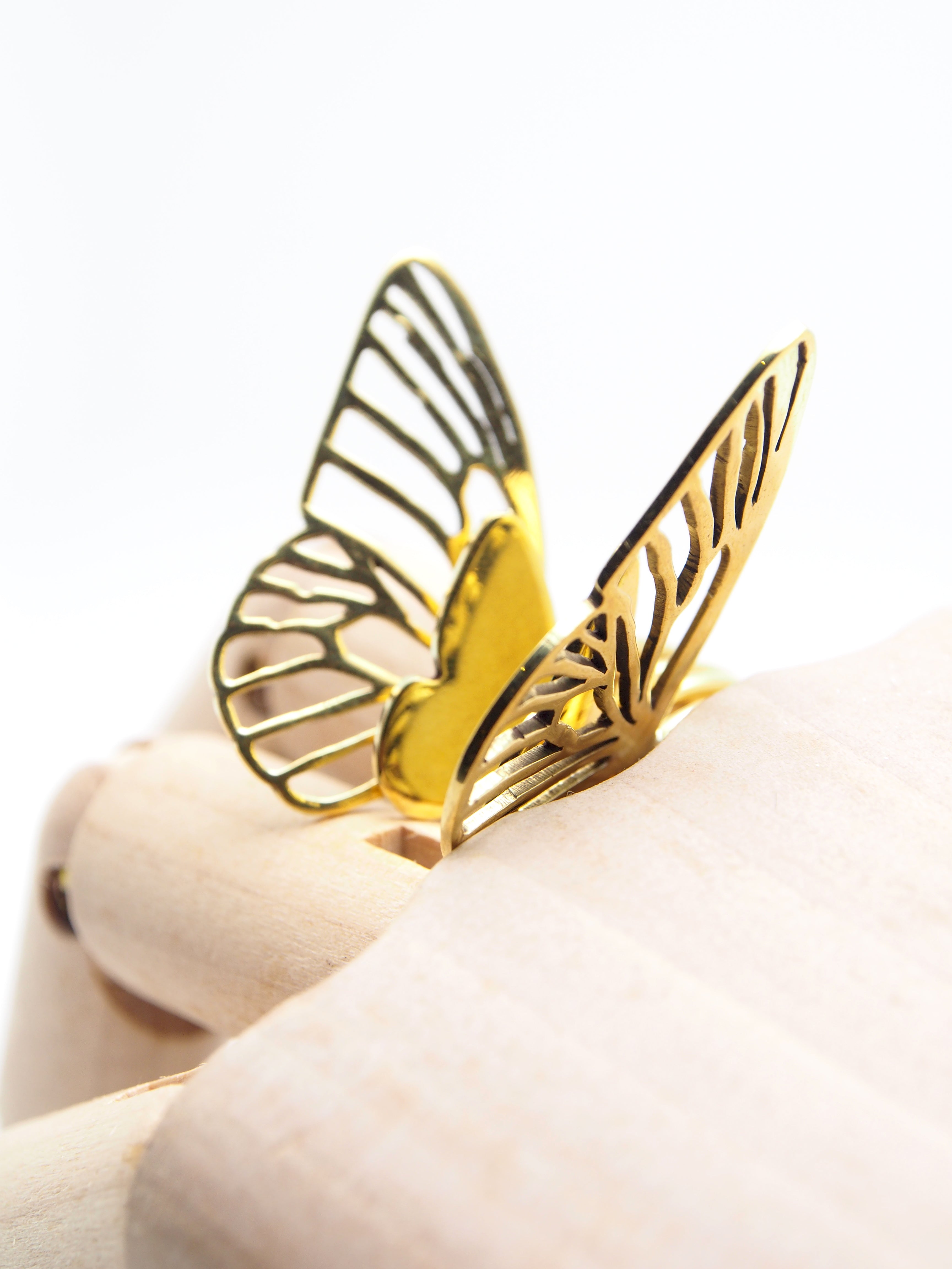 Hansel & Smith - Butterfly 2pc Stack Ring