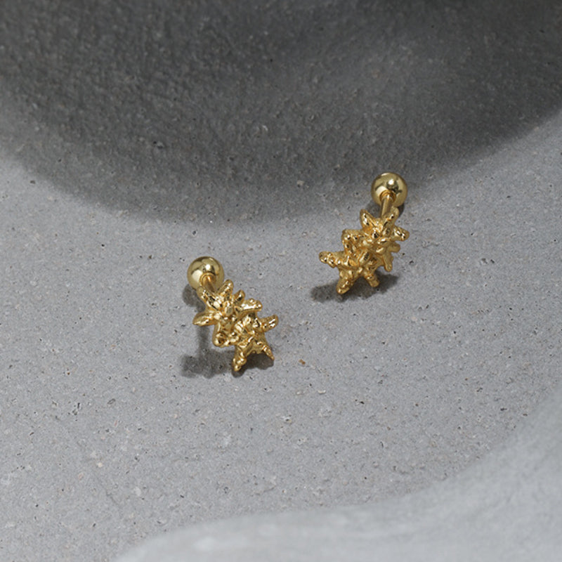 Amebelle® - Textured Starfish Earrings