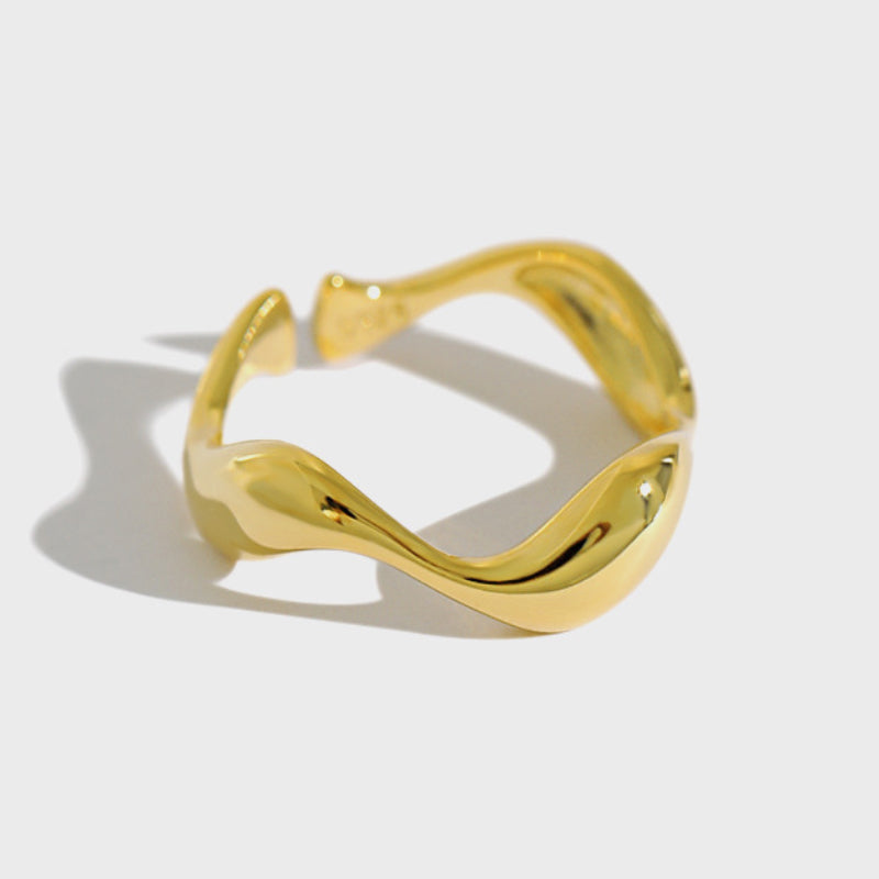 Amebelle® - Minimalist Stack Wave Ring