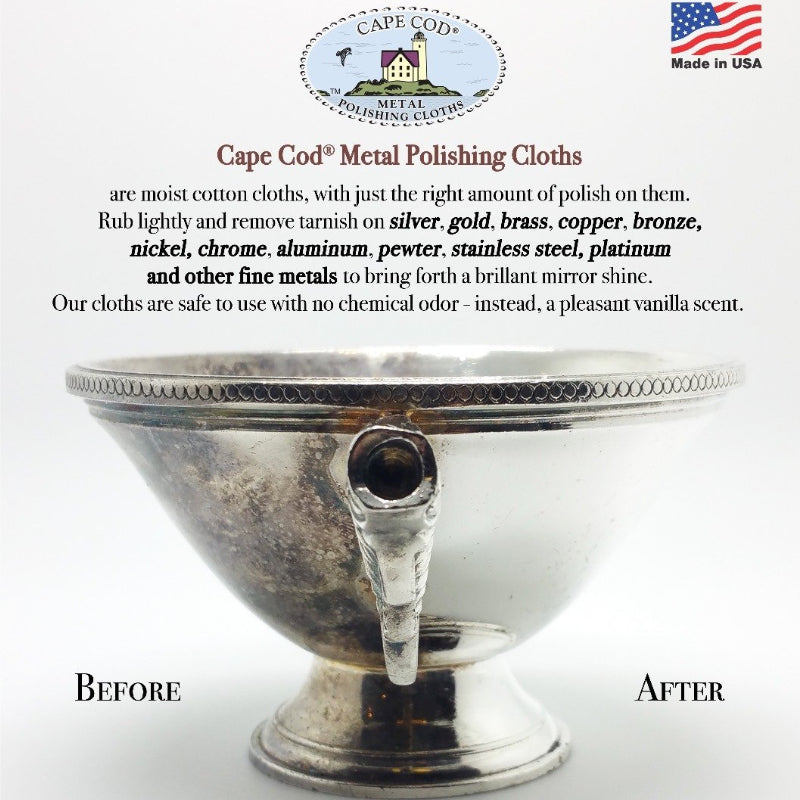 Cape Cod - Reusable polishing cloths - Made in the United States