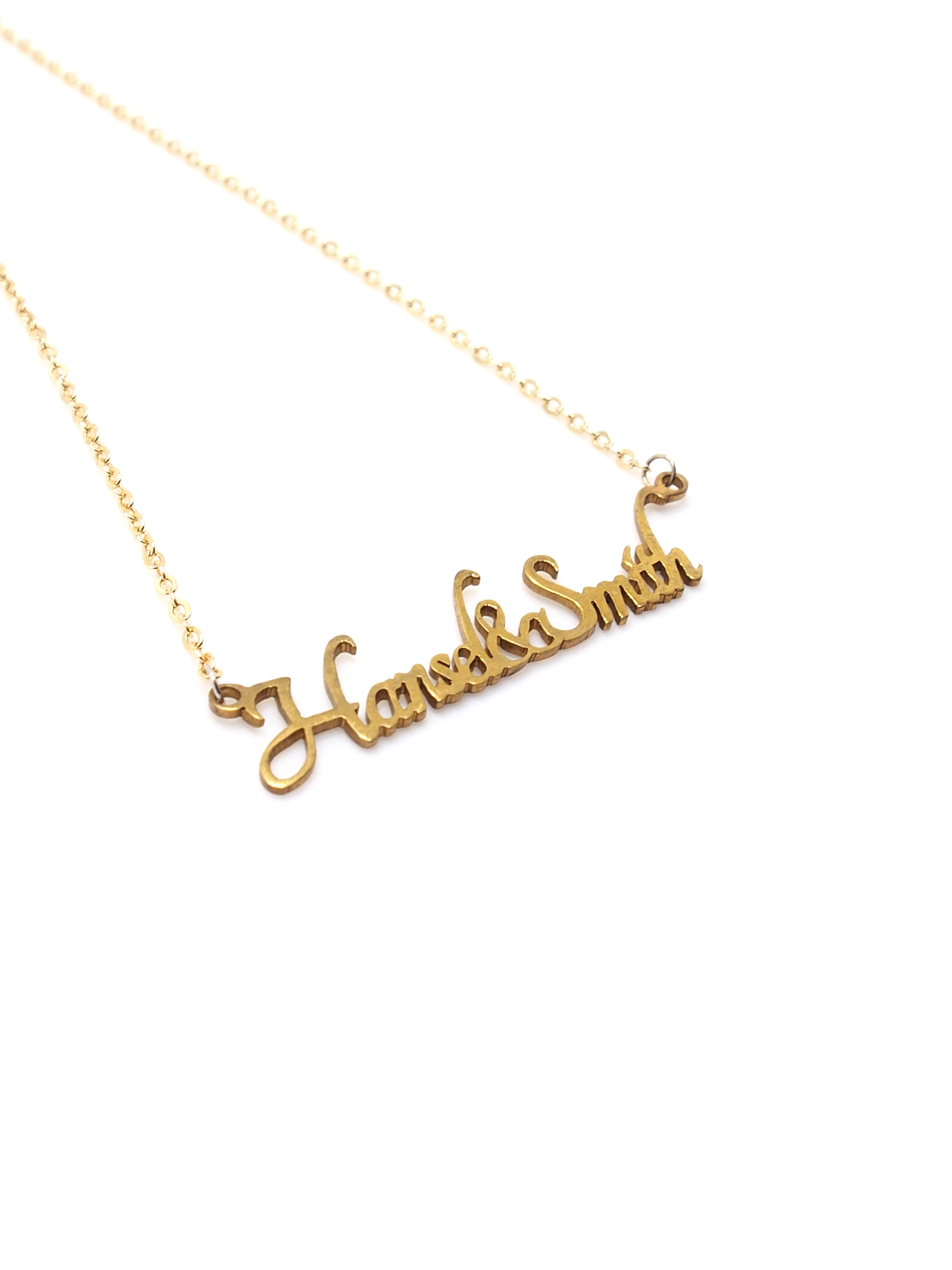Hansel & Smith - Customise Necklace (hand-sawn)