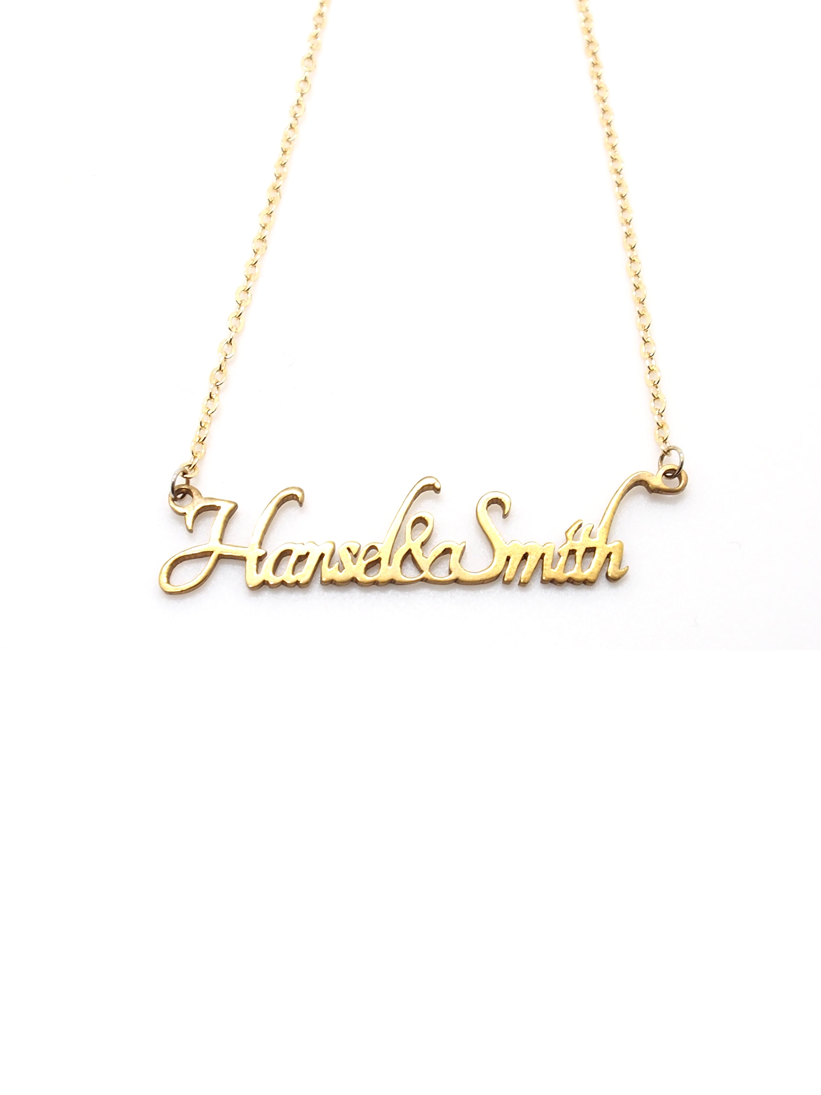 Hansel & Smith - Customise Necklace (hand-sawn)