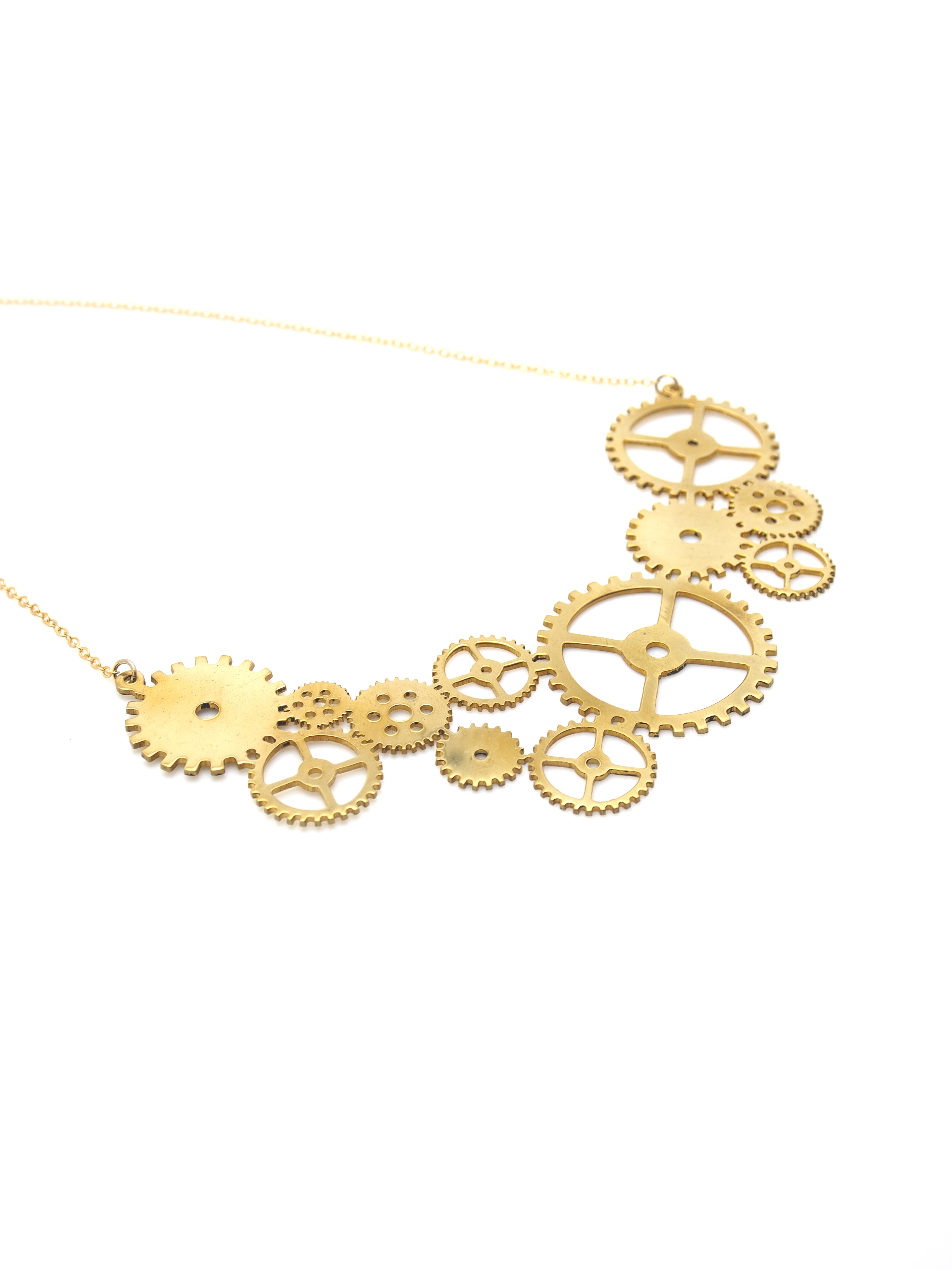 Hansel & Smith - Gear (Curved) Necklace