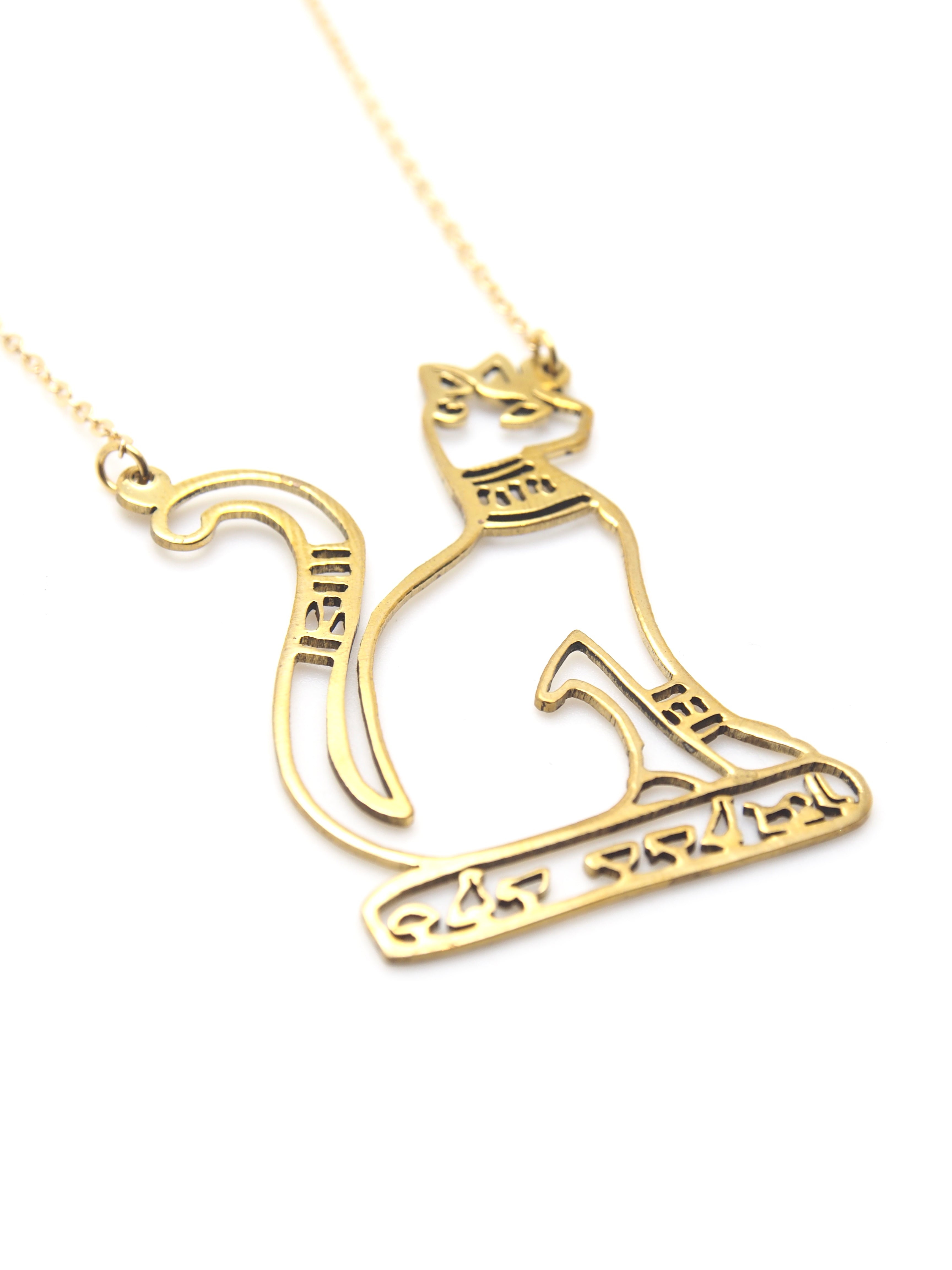 Hansel & Smith - Ancient Egypt Cat Necklace